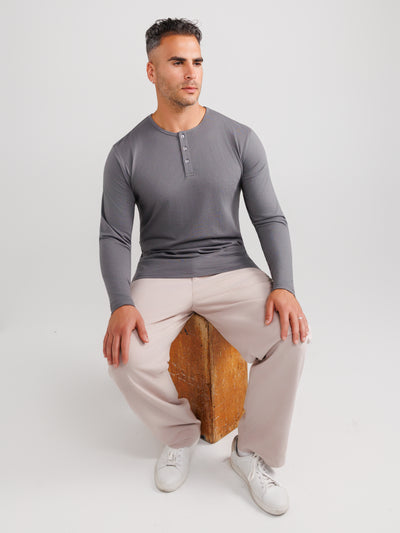 Dark Gray Henley