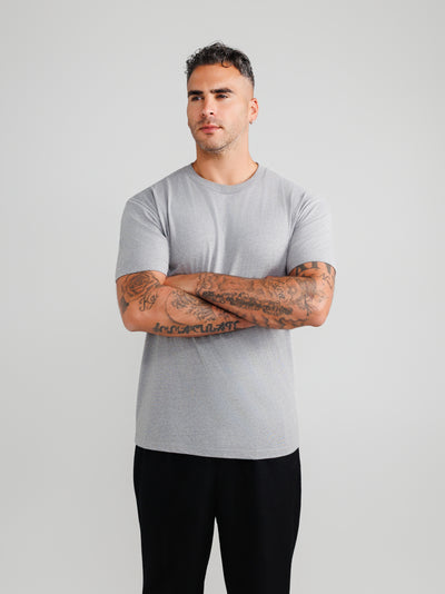 Melange Gray Crew Neck