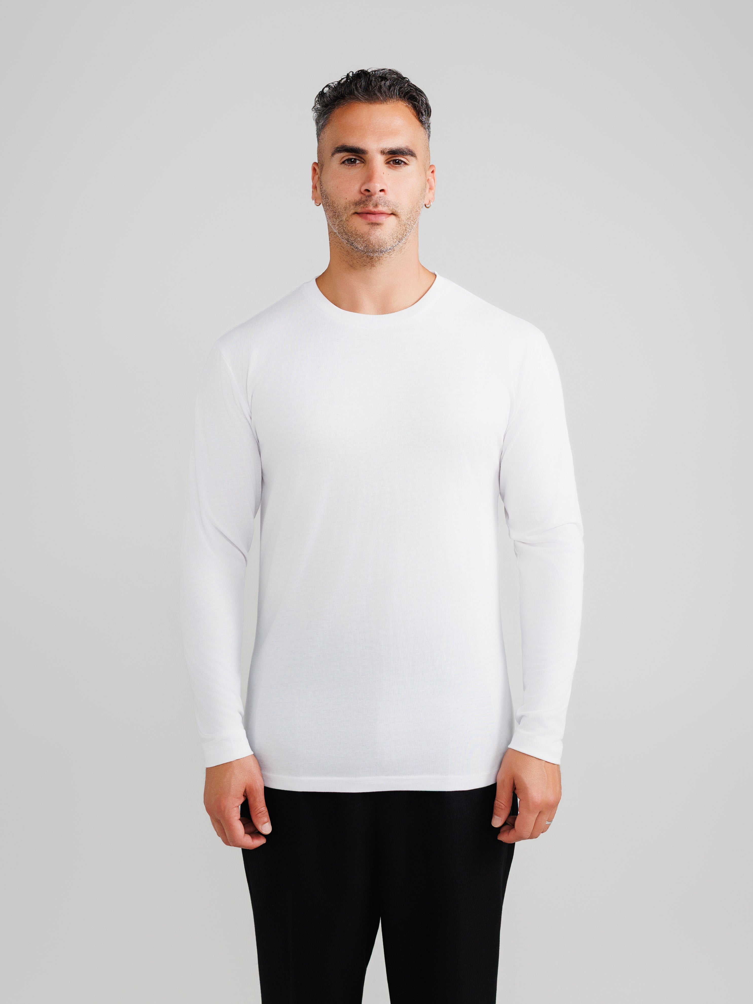White Long Sleeve 3-pack