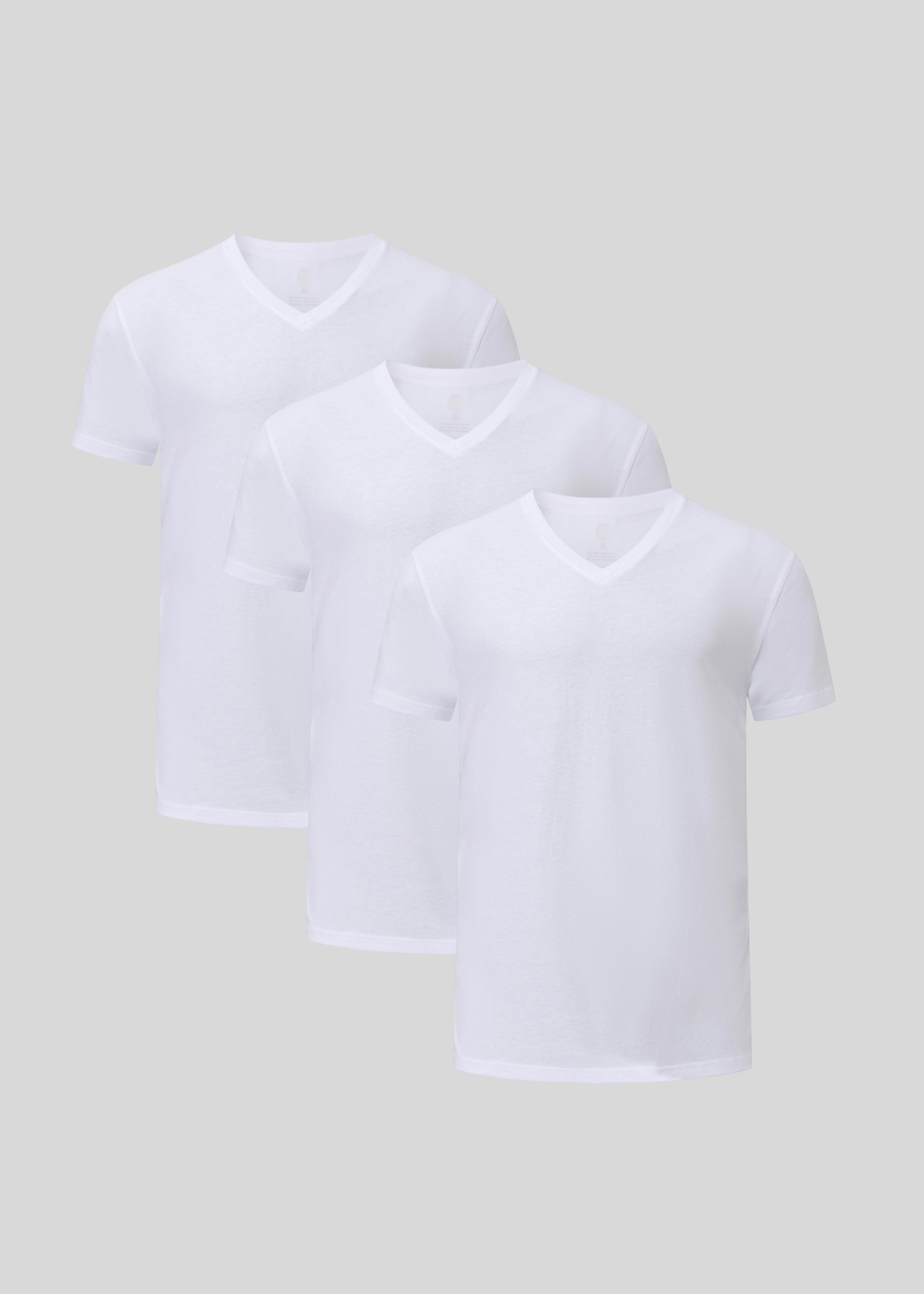 White V-Neck 3-pack
